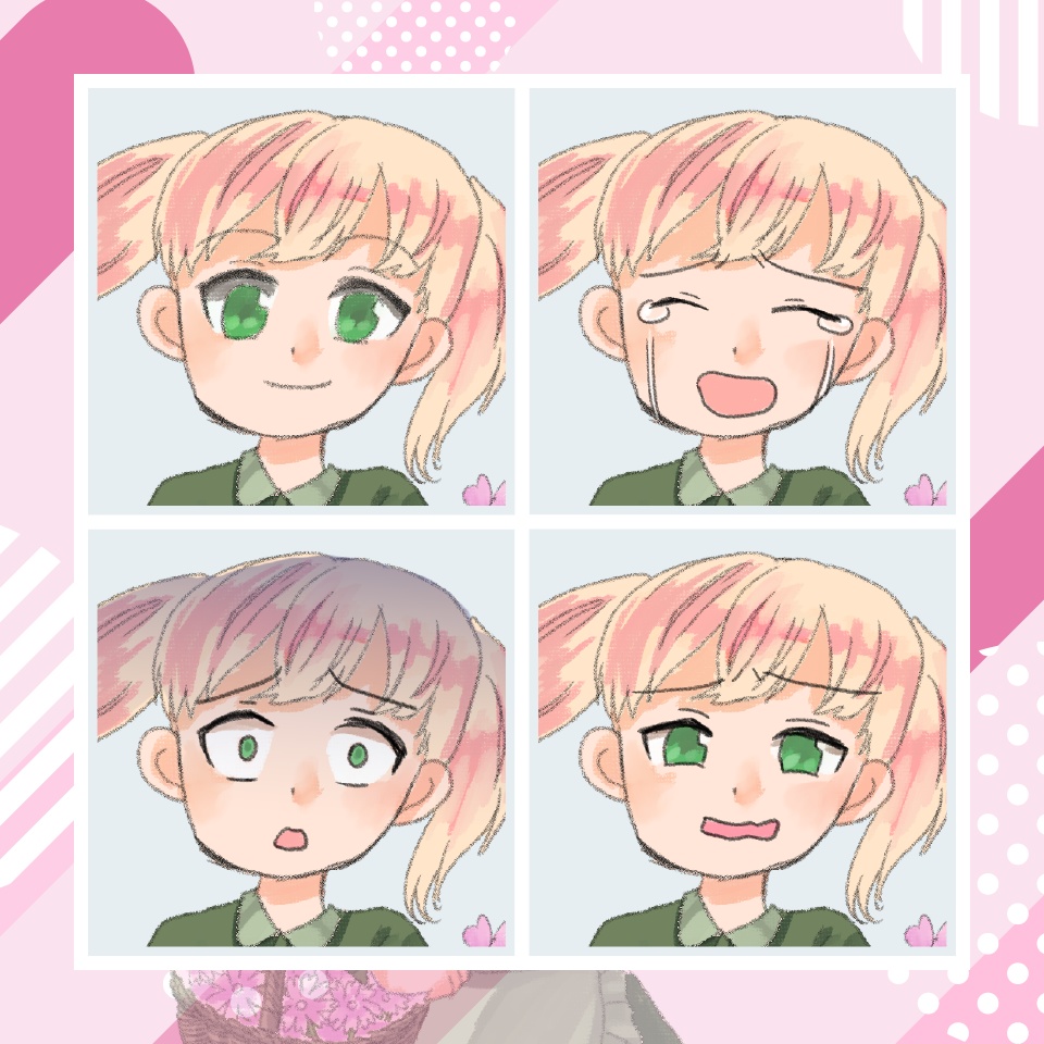 【TRPG立ち絵】花売りの少女|NPC|ファンタジー・日常【無料】