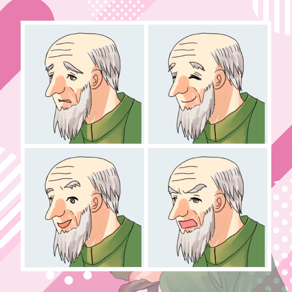 【TRPG立ち絵】村長男性|NPC|ファンタジー・日常【無料】