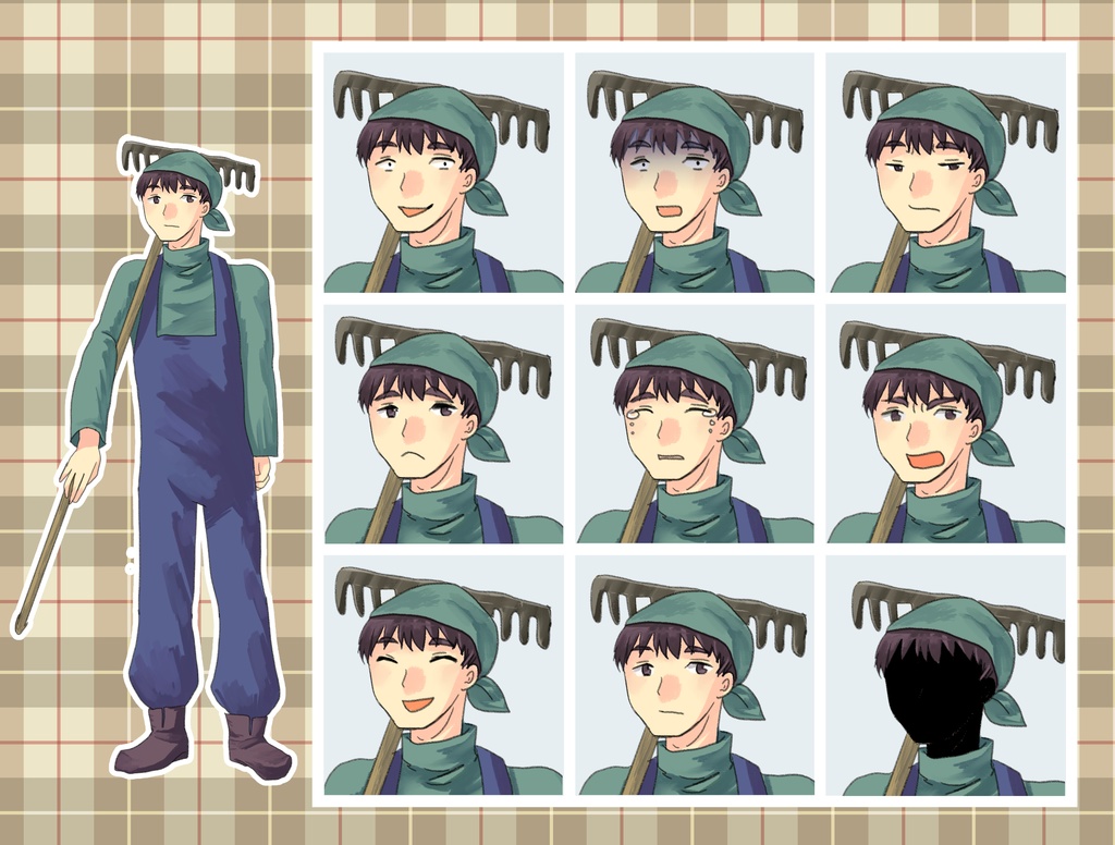 【TRPG立ち絵】ファンタジー村人シリーズ|NPC|ファンタジー・日常【無料】