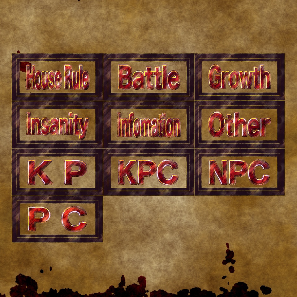 ココフォリア用文字素材「クラシックホラー」