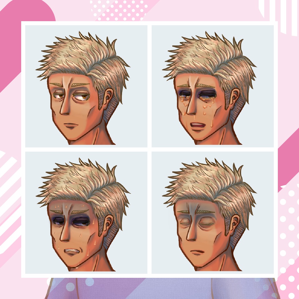 【TRPG立ち絵】男性農夫|NPC|ファンタジー・日常