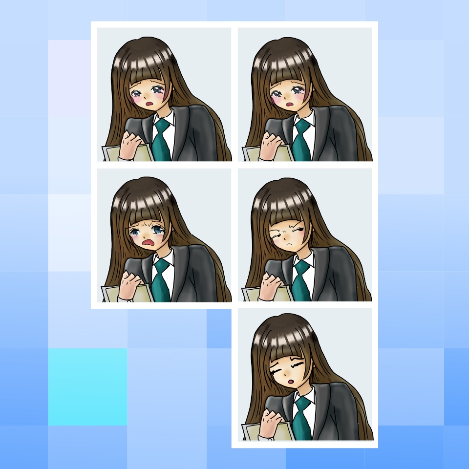 【TRPG立ち絵】会社員シリーズ|NPC|現代・日常