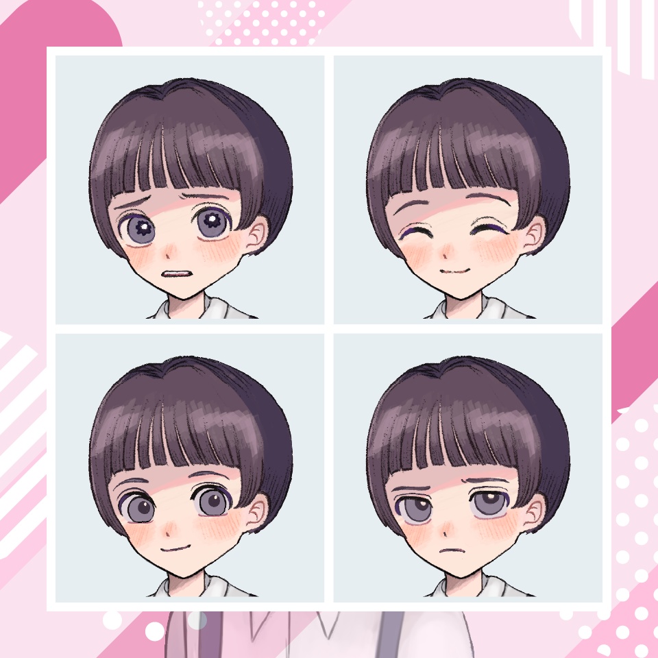 【TRPG立ち絵】おかっぱ少年|NPC|現代・日常