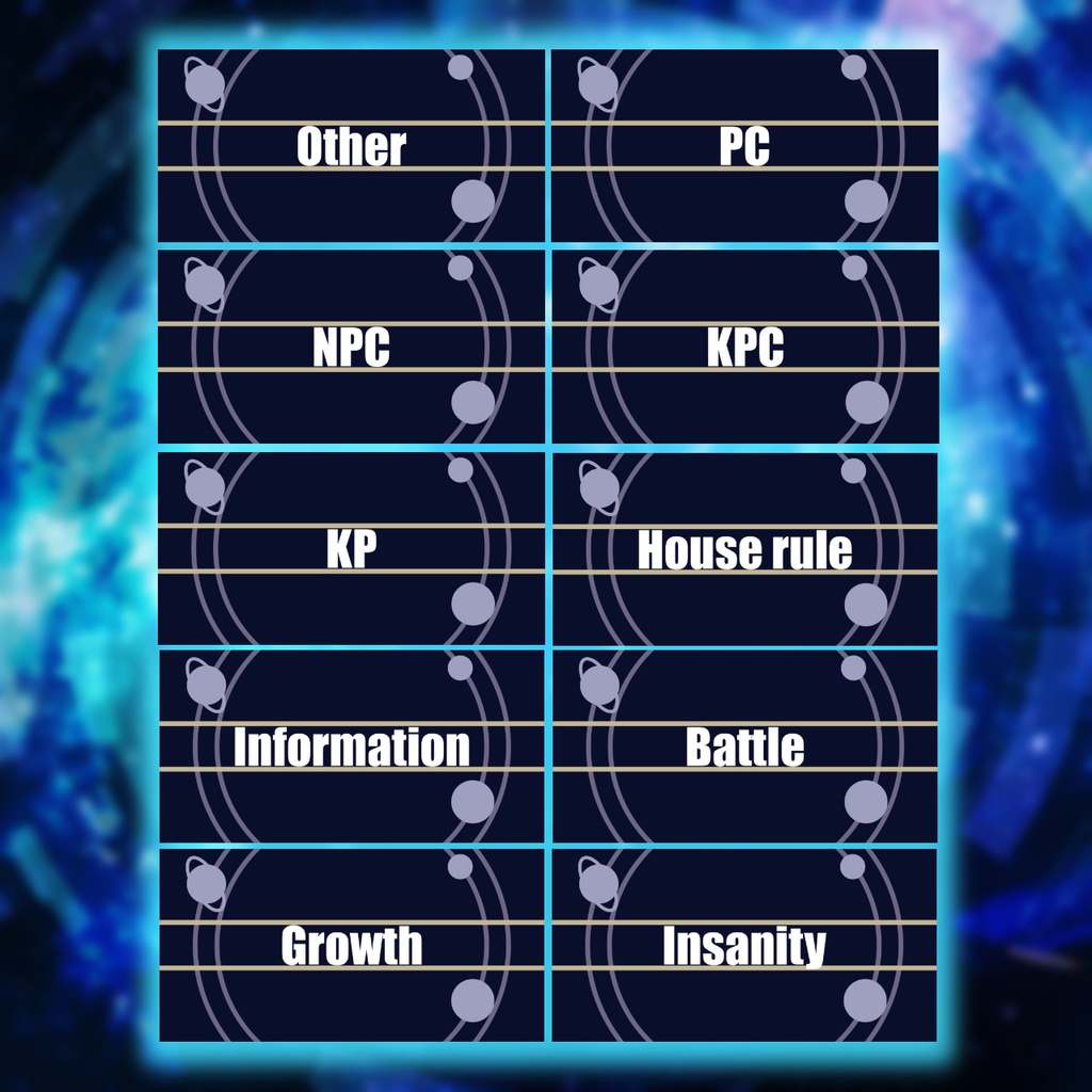 ココフォリア用文字素材「オービット」