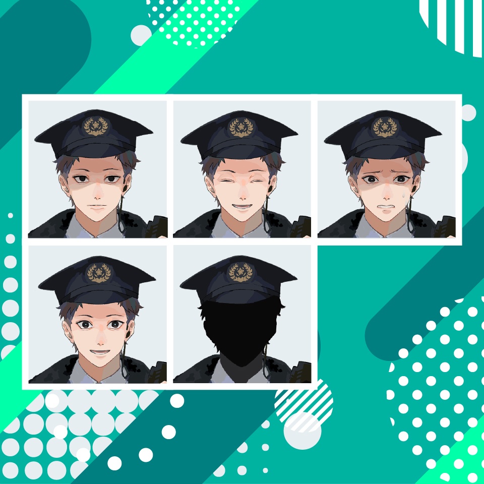 【TRPG立ち絵】男性警官冬服|NPC|現代・日常