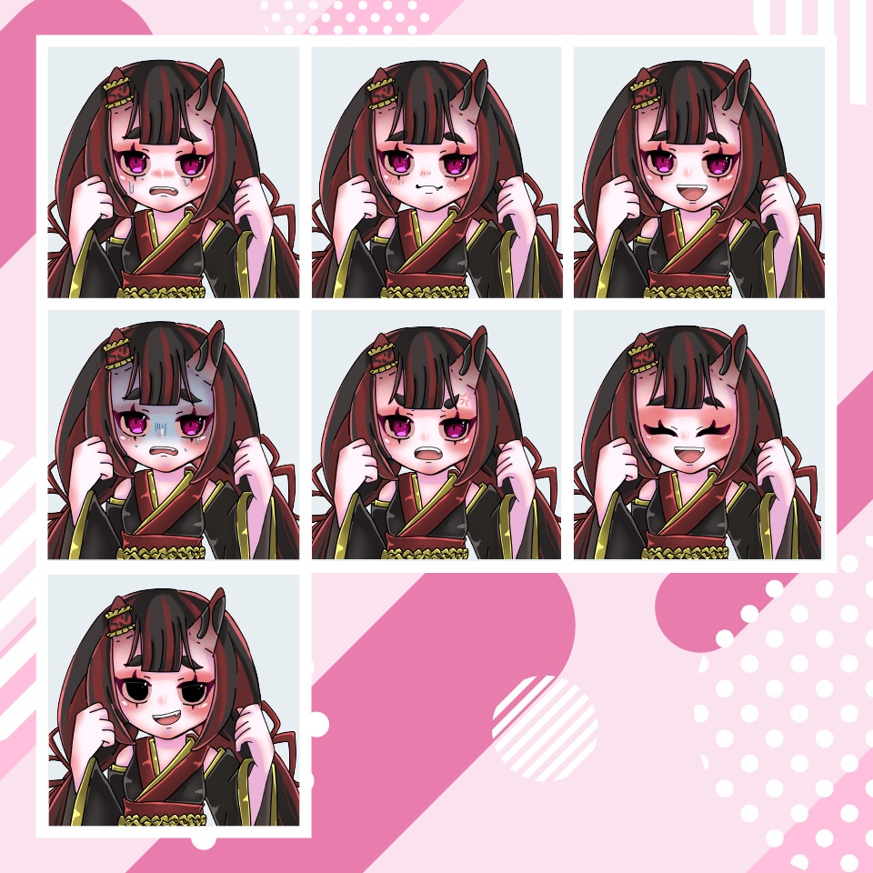 【TRPG立ち絵】鬼っこ少女|NPC|ファンタジー・日常
