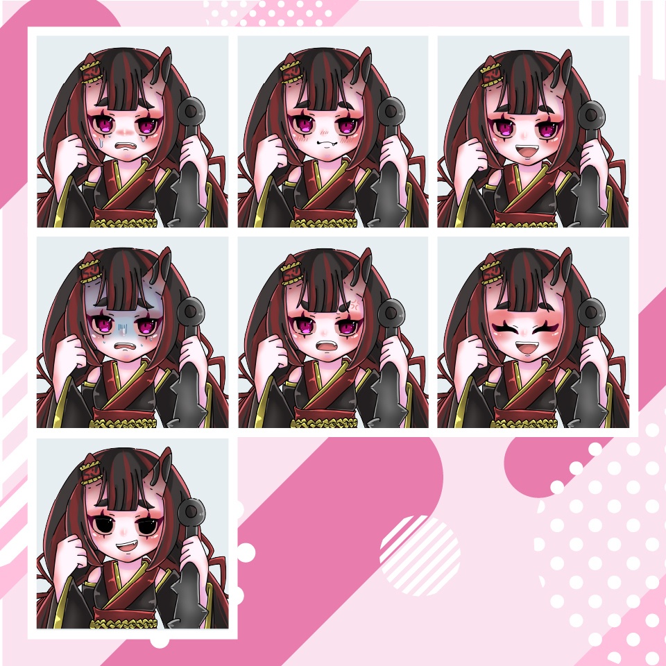 【TRPG立ち絵】鬼っこ少女|NPC|ファンタジー・日常