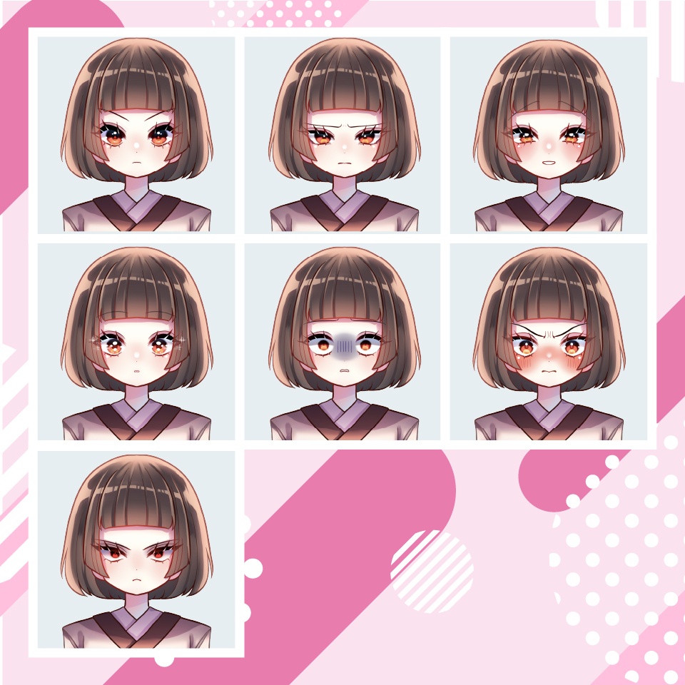 【TRPG立ち絵】和風女の子|NPC|ファンタジー・日常