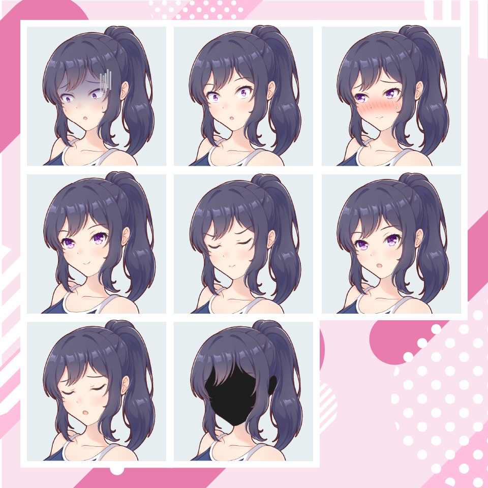 【TRPG立ち絵】水泳部女子|NPC|現代・日常