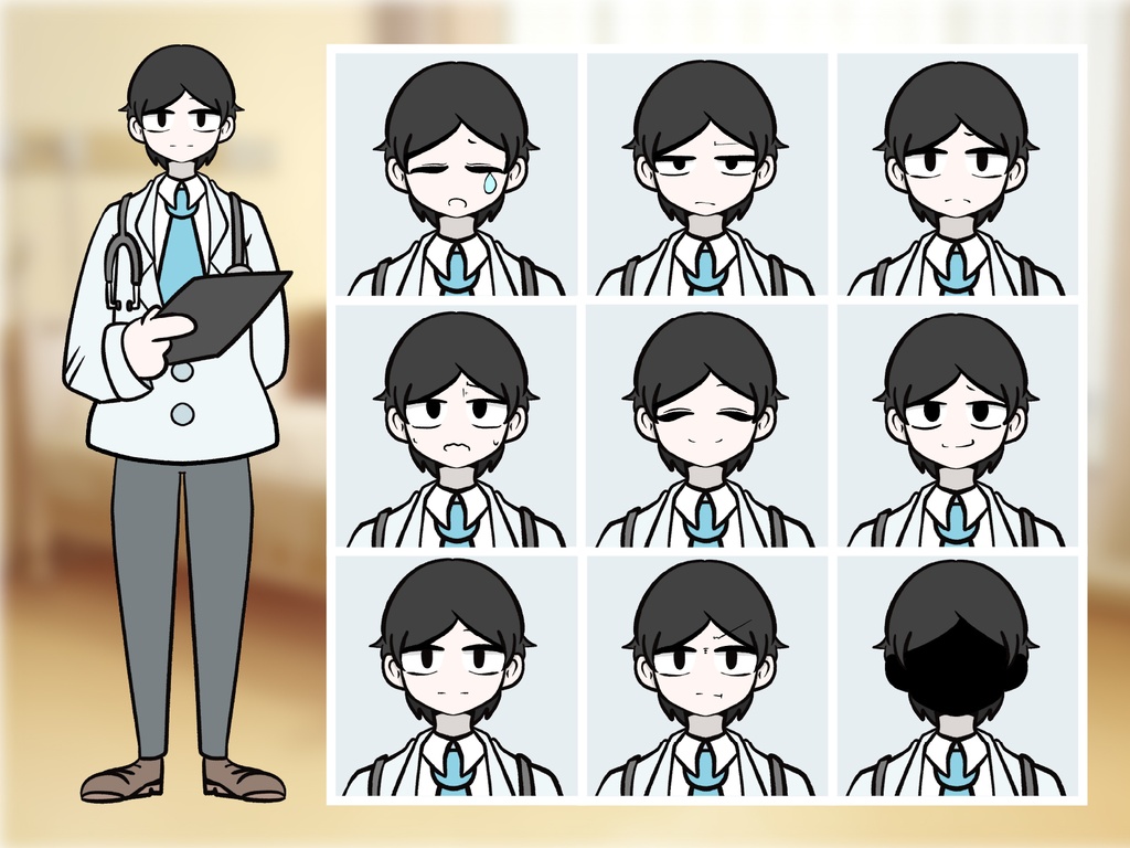 【TRPG立ち絵】病院セット|NPC|現代・日常