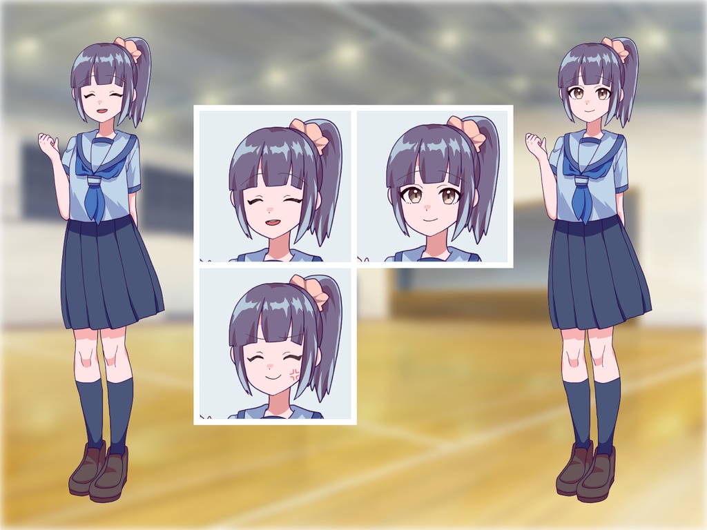【TRPG立ち絵】学生少女セット|NPC|学園・日常