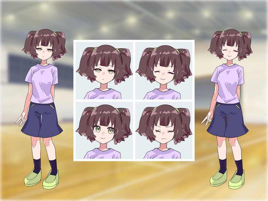 【TRPG立ち絵】学生少女セット|NPC|学園・日常