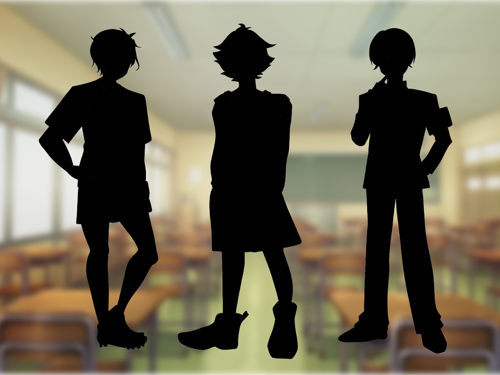 【TRPG立ち絵】部活男子セット|NPC|学園・日常