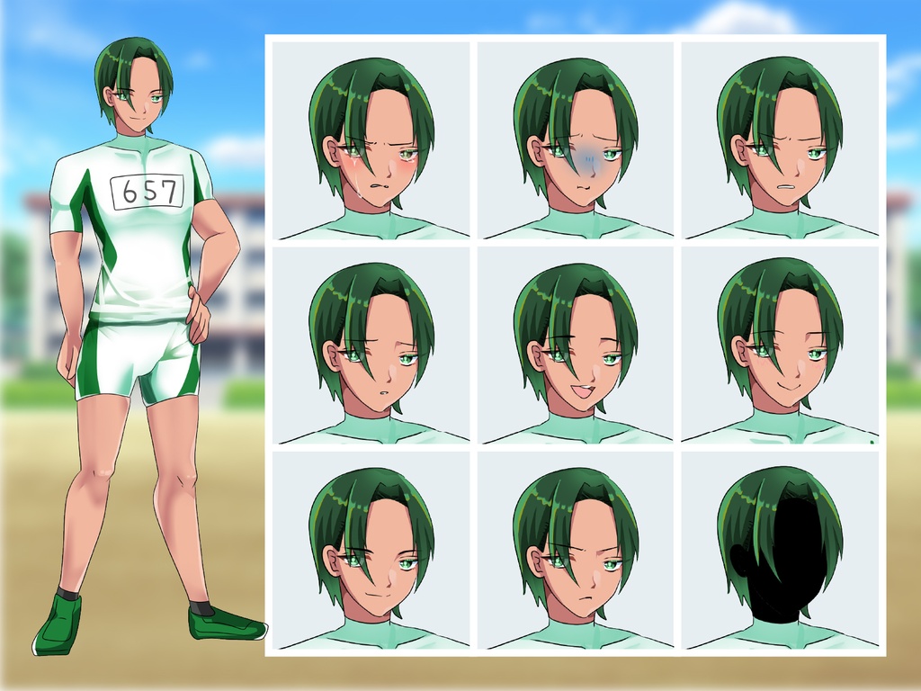 【TRPG立ち絵】部活男子セット|NPC|学園・日常