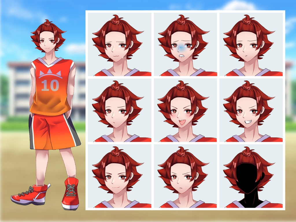 【TRPG立ち絵】部活男子セット|NPC|学園・日常