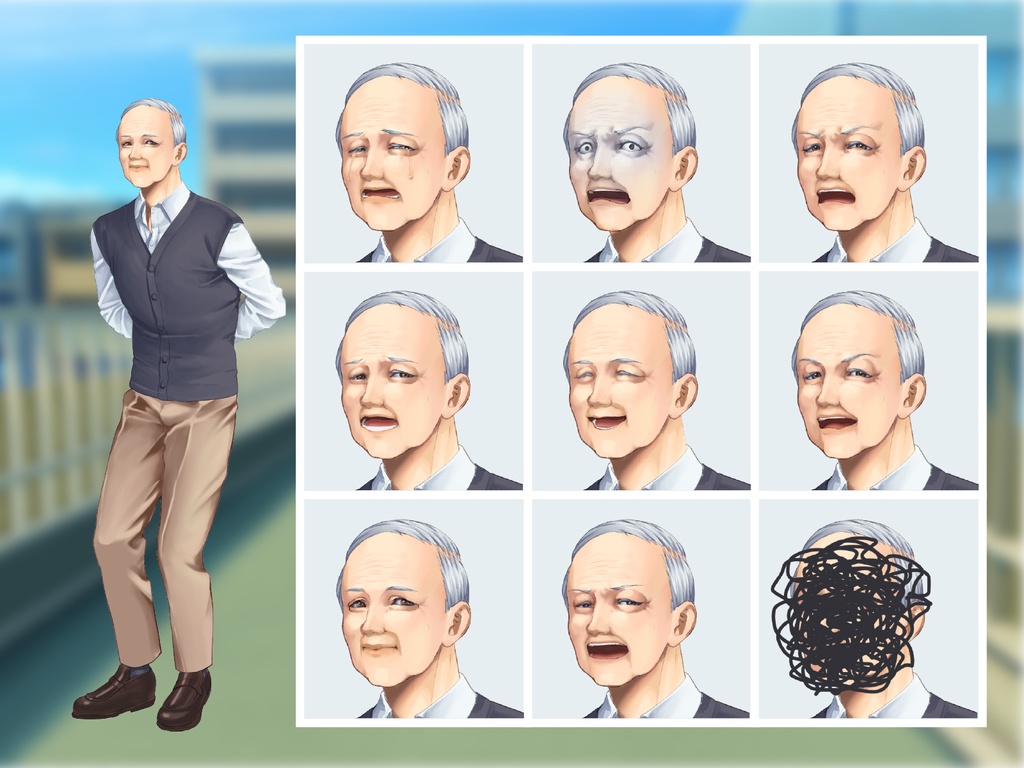 【TRPG立ち絵】NPCセット|NPC|現代・日常