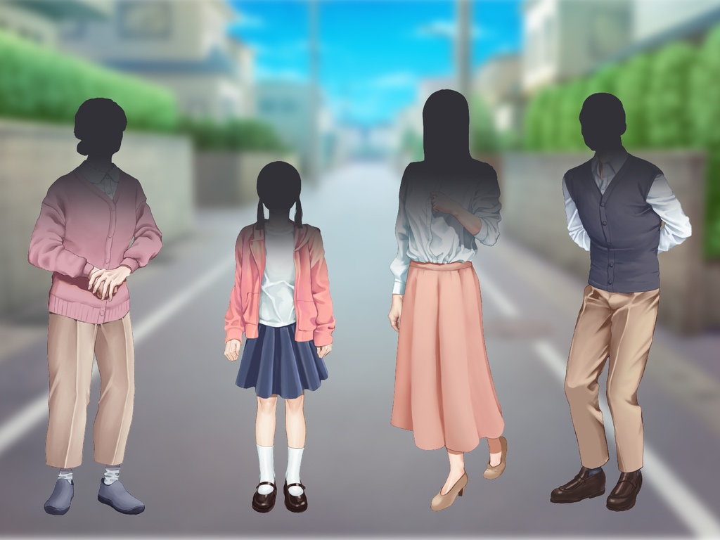 【TRPG立ち絵】NPCセット|NPC|現代・日常