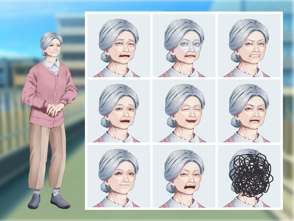 【TRPG立ち絵】NPCセット|NPC|現代・日常