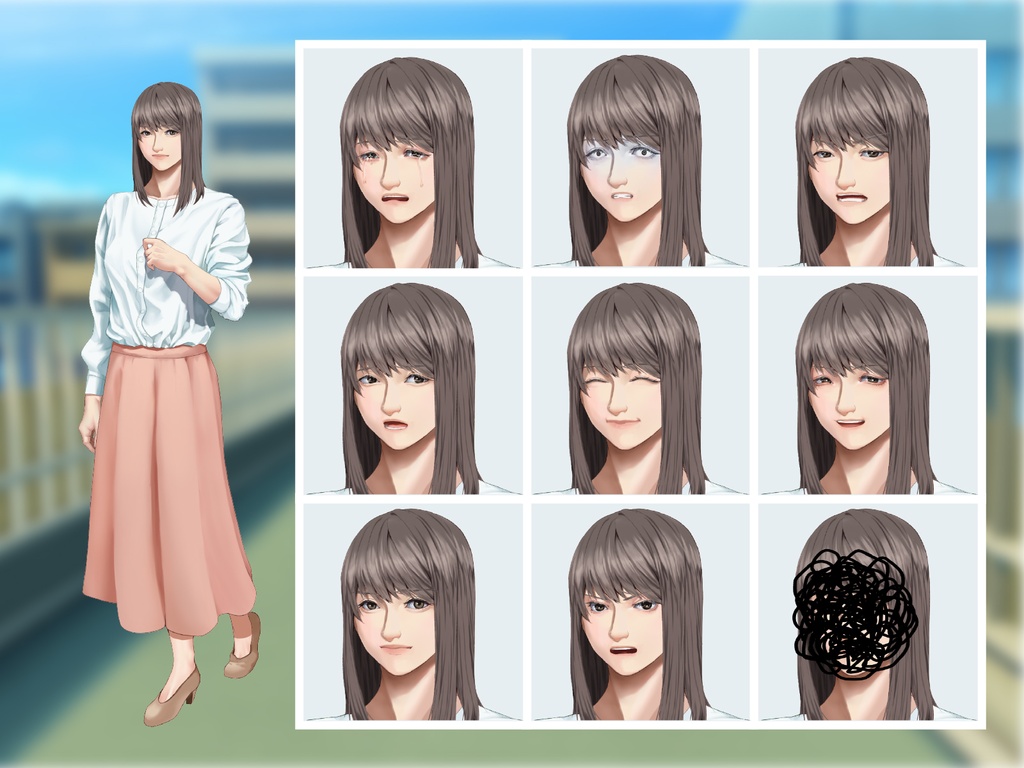 【TRPG立ち絵】NPCセット|NPC|現代・日常