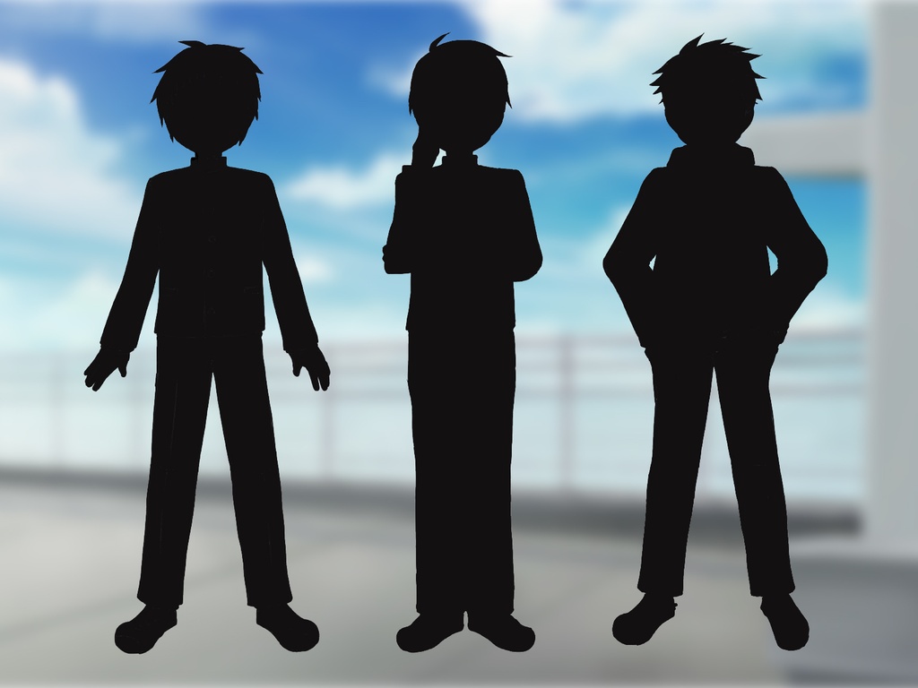 【TRPG立ち絵】中学生セット|NPC|学園・日常