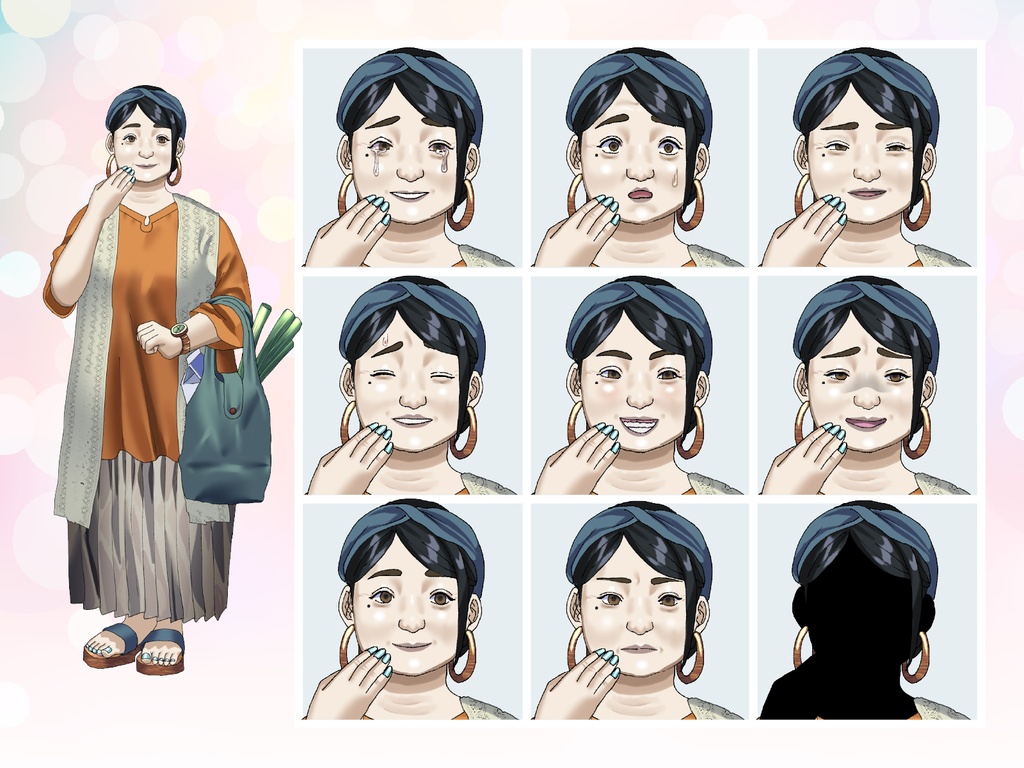 【TRPG立ち絵】おばちゃんセット|NPC|現代・日常