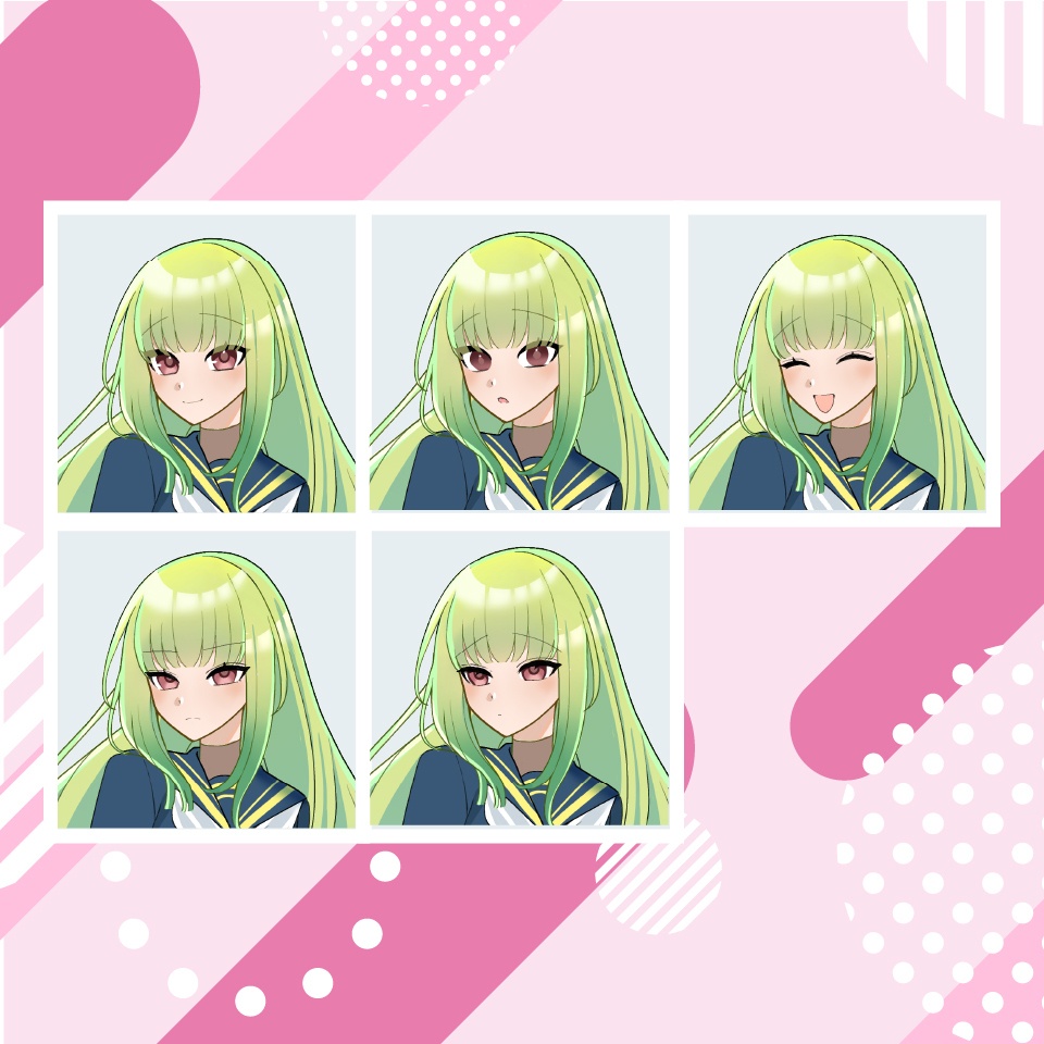【TRPG立ち絵】セーラー服の女の子|NPC|学園・日常