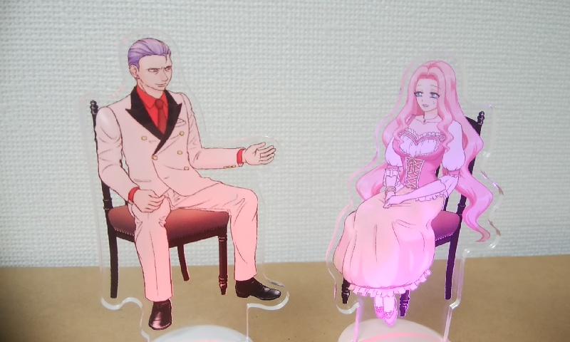 光る!アクスタ 対談風 アルフレッド・赤城 ローズ・灰原