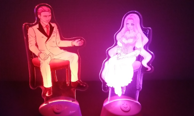 光る!アクスタ 対談風 アルフレッド・赤城 ローズ・灰原