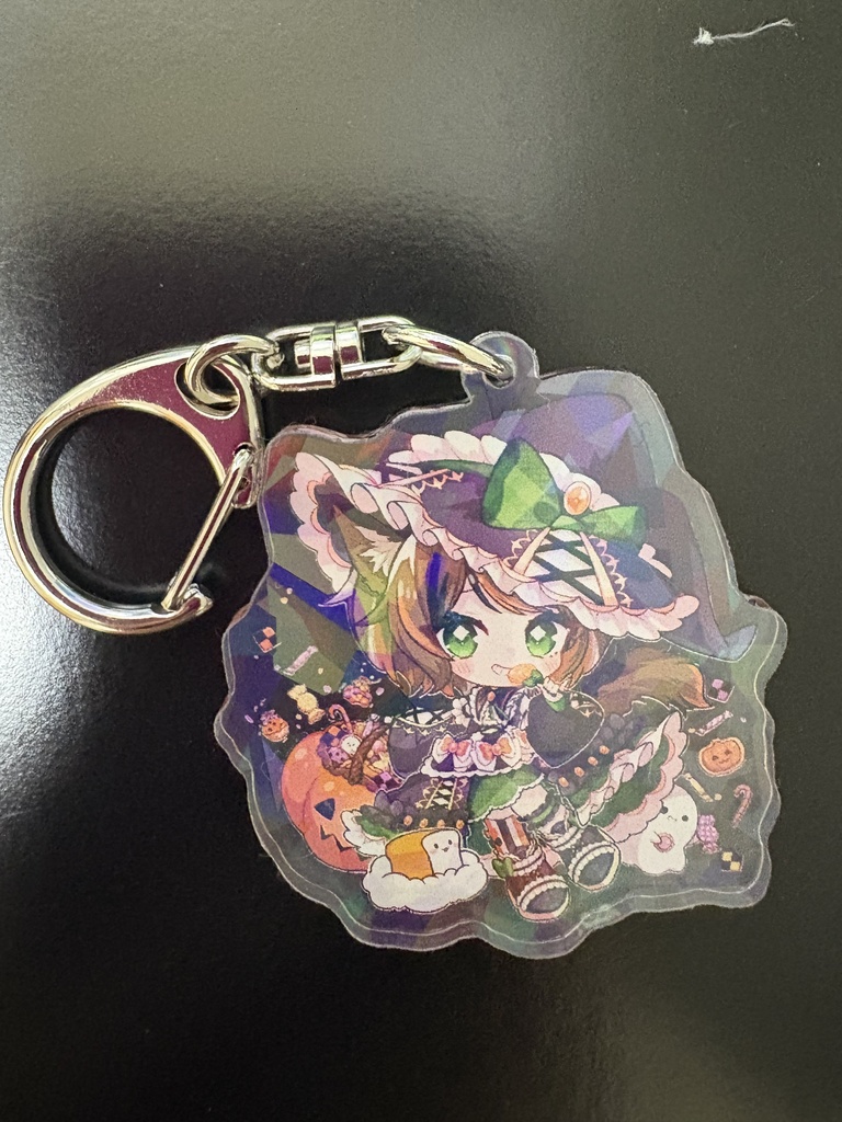 あすとろぱんくアクリルキーホルダー(ホログラム仕様)(ハロウィンver)