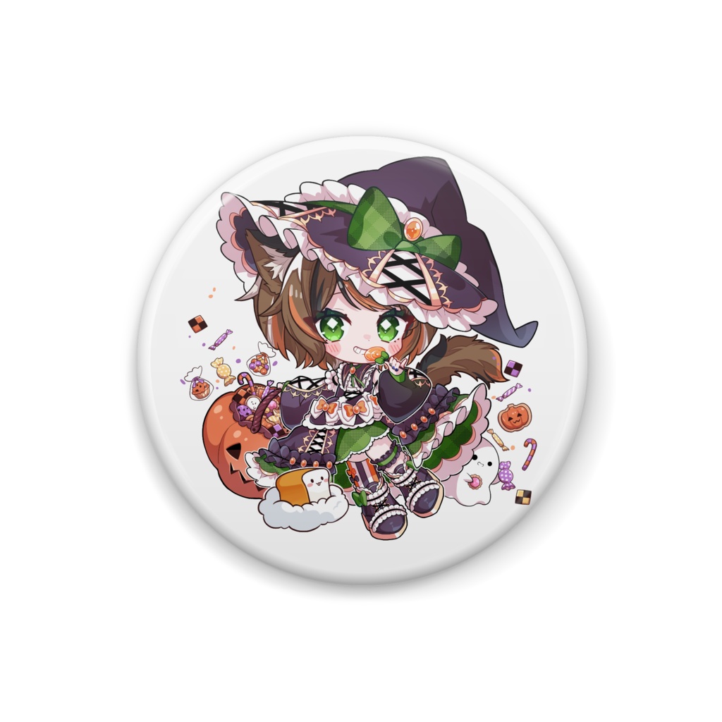 あすとろぱんく缶バッジ（ハロウィンver）