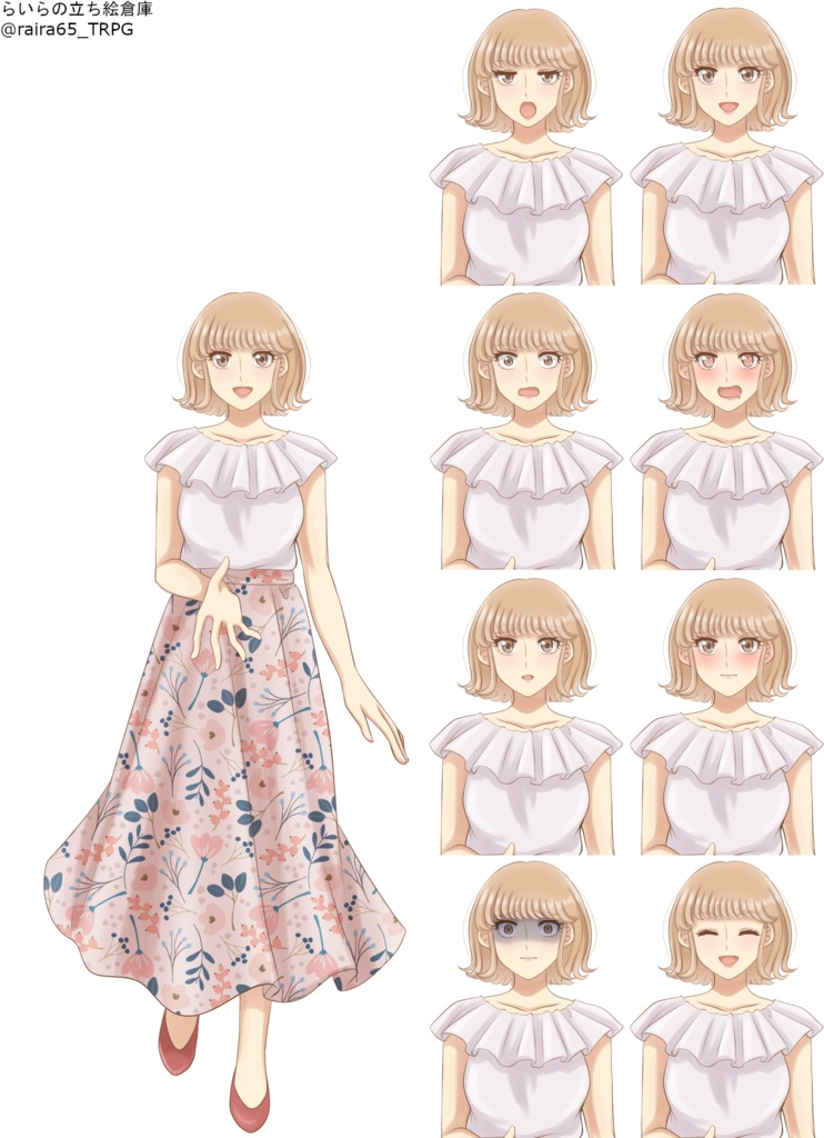 擬態系女オタクの立ち絵