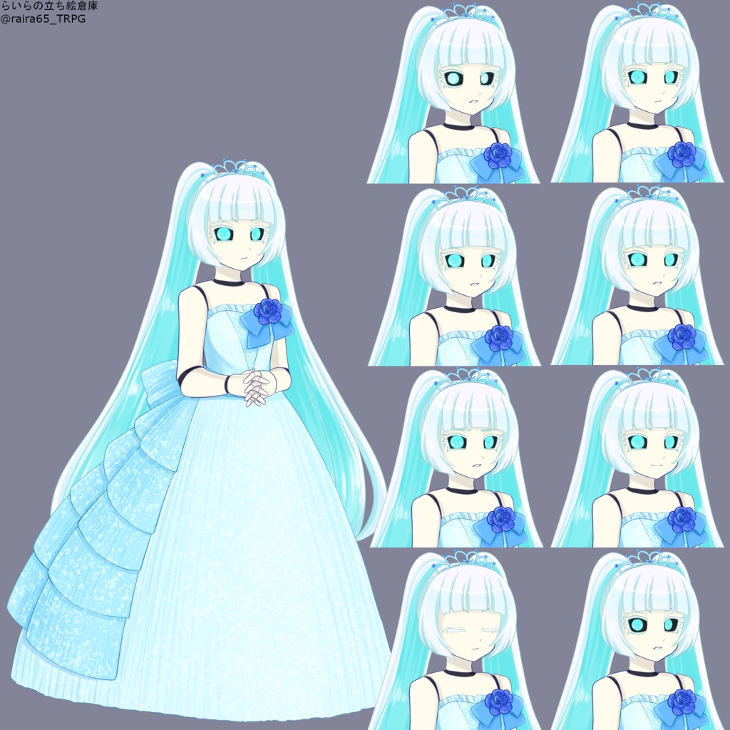 【R5.9.21更新】アンドロイドの少女の立ち絵