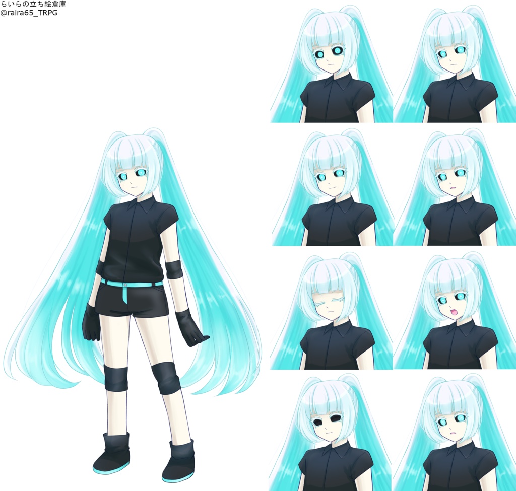 【R5.9.21更新】アンドロイドの少女の立ち絵