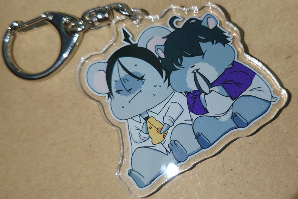 アクリルキーホルダー:小動物みのあるふたり