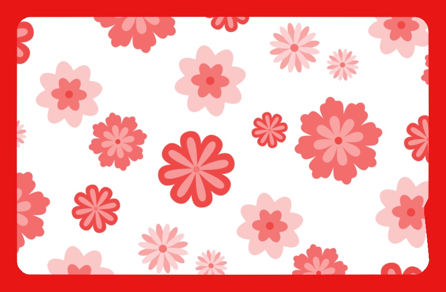 ICカードステッカー:Flowers
