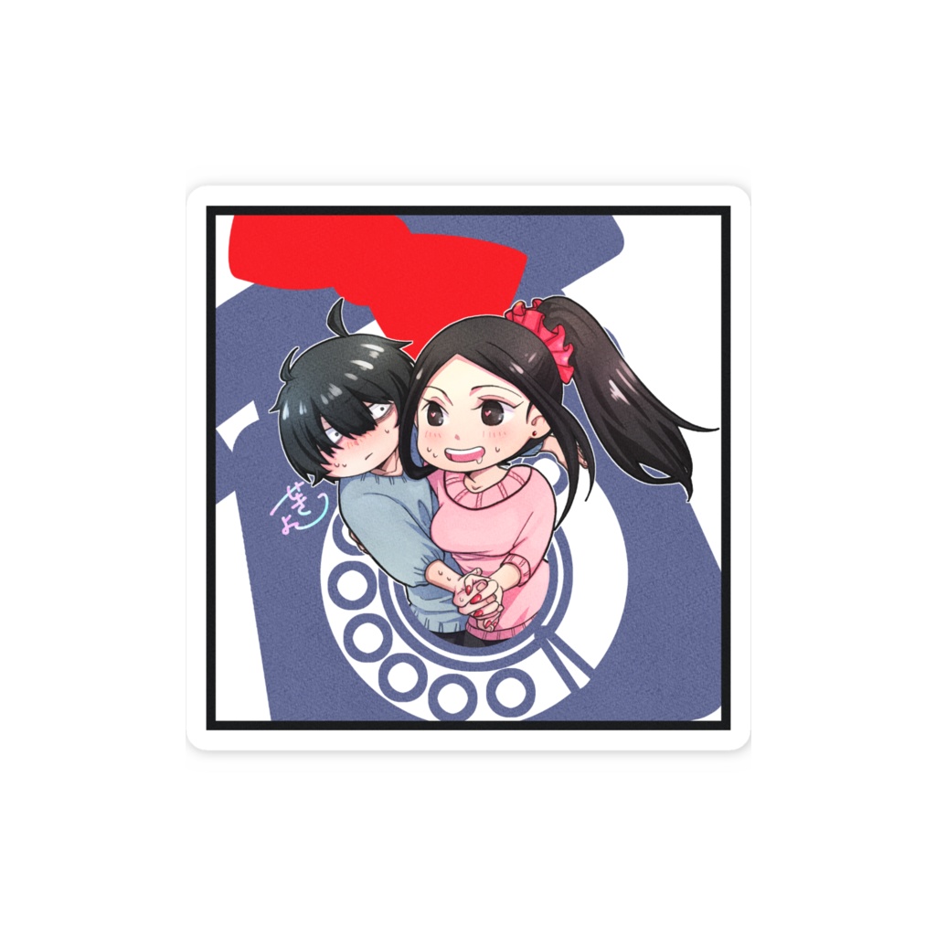 スマホステッカー :☎︎🎀