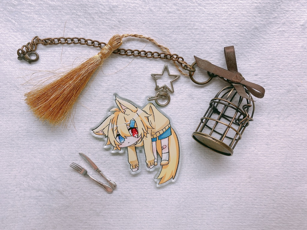 蘭鉄藍鉄アクリルキーホルダー