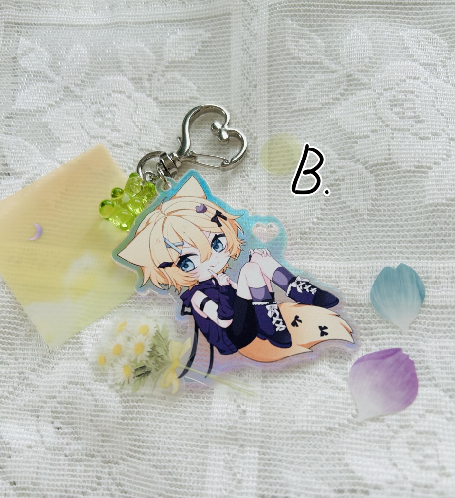蘭鉄藍鉄アクリルキーホルダー