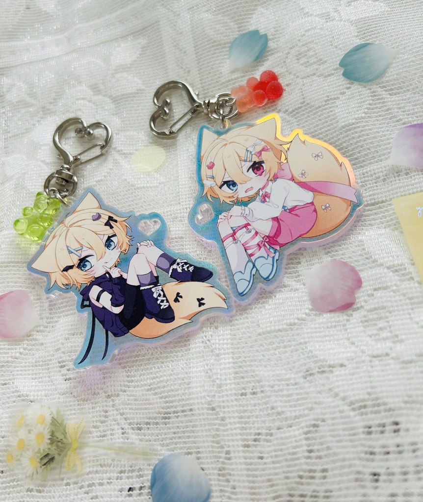 蘭鉄藍鉄アクリルキーホルダー