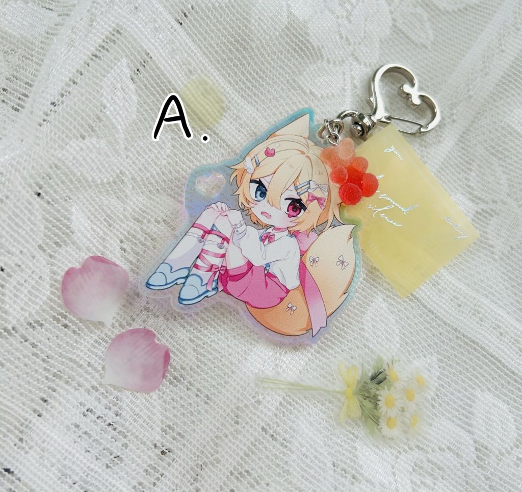 蘭鉄藍鉄アクリルキーホルダー