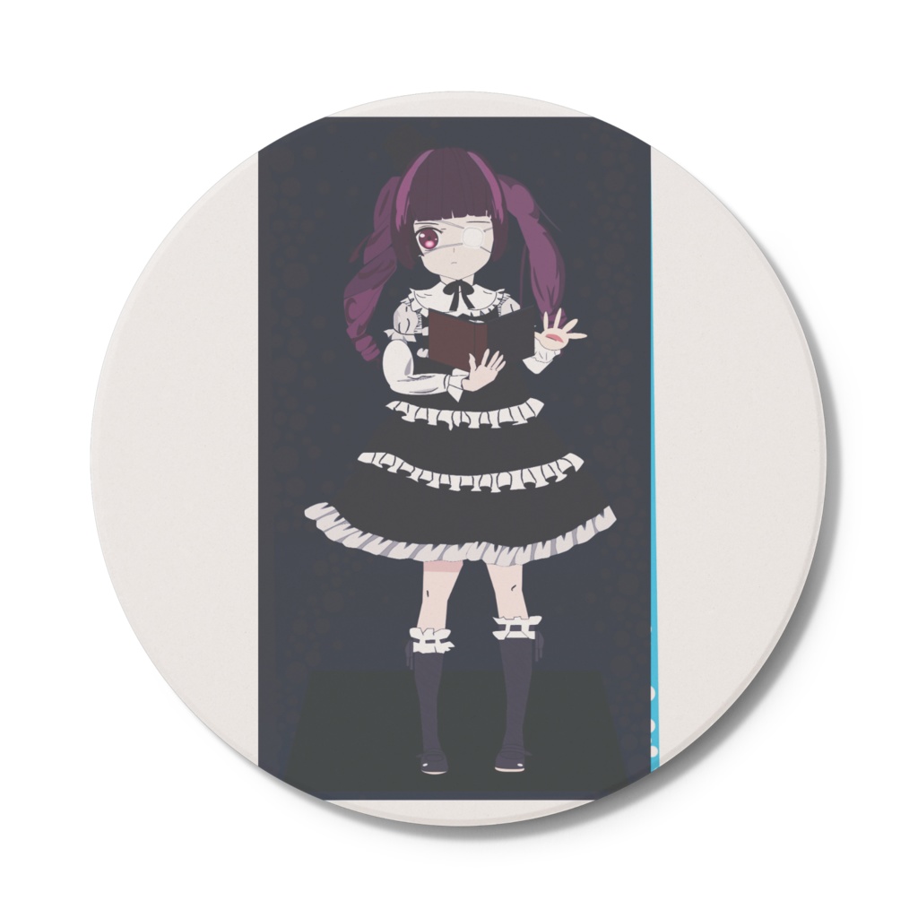 詠唱する女子｜コースター - 円形