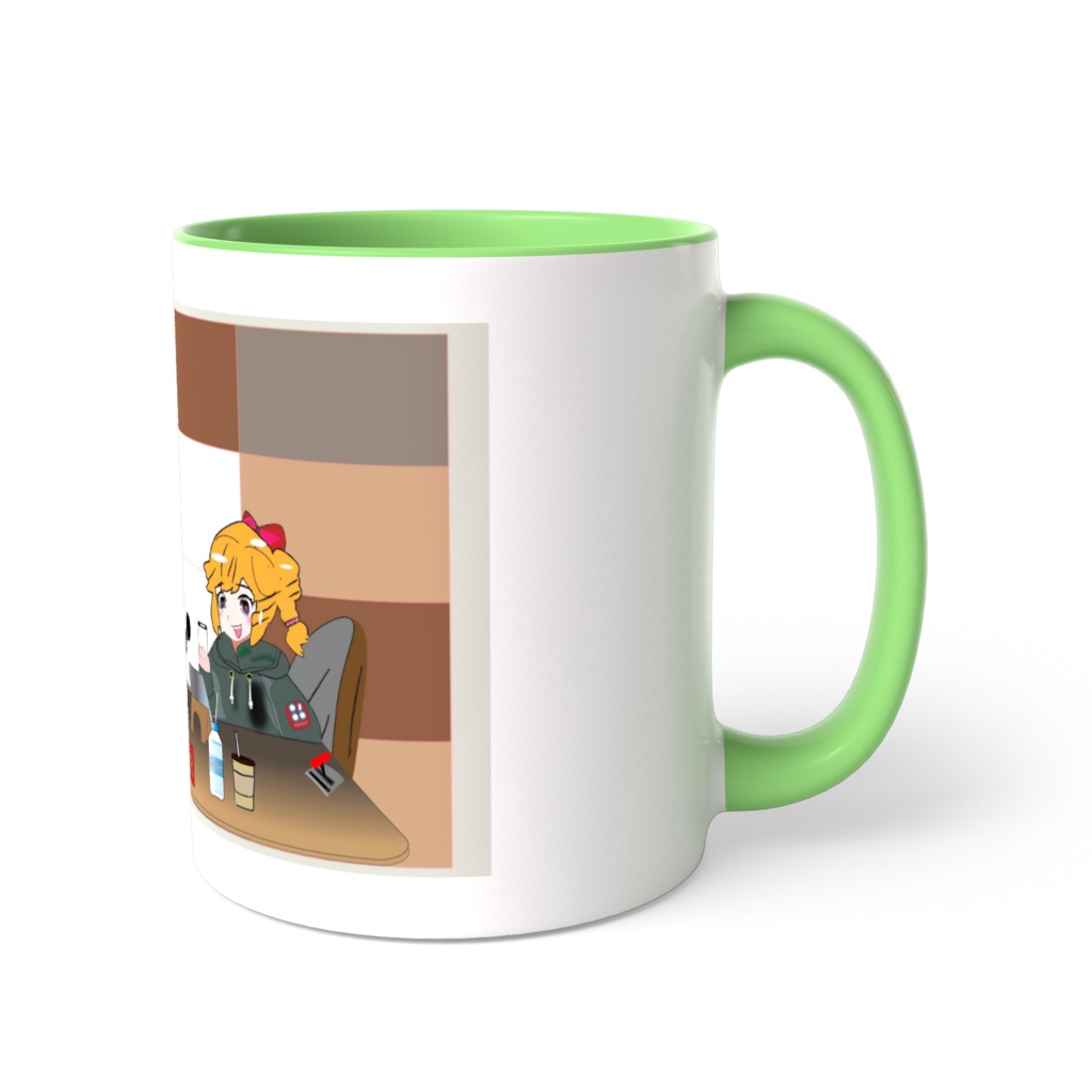 ラジオパーソナリティ｜ツートンカラーマグカップ - 直径 8.2cm / 高さ 9.5cm