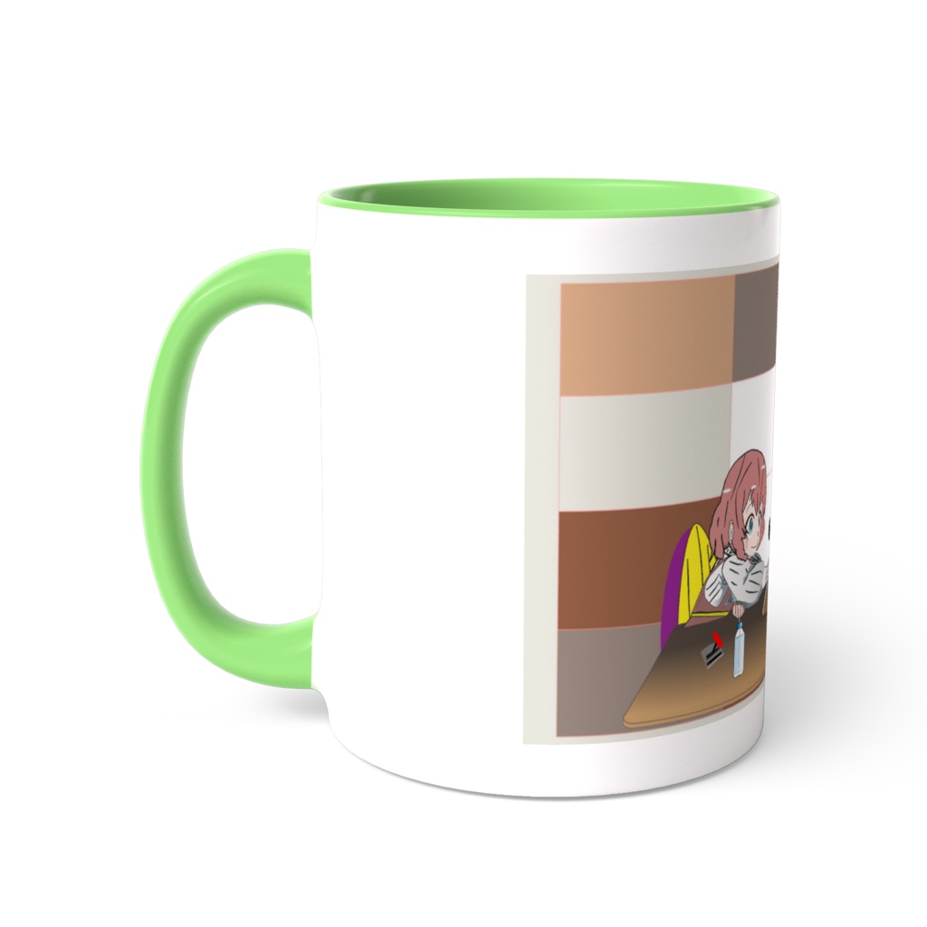 ラジオパーソナリティ|ツートンカラーマグカップ - 直径 8.2cm / 高さ 9.5cm