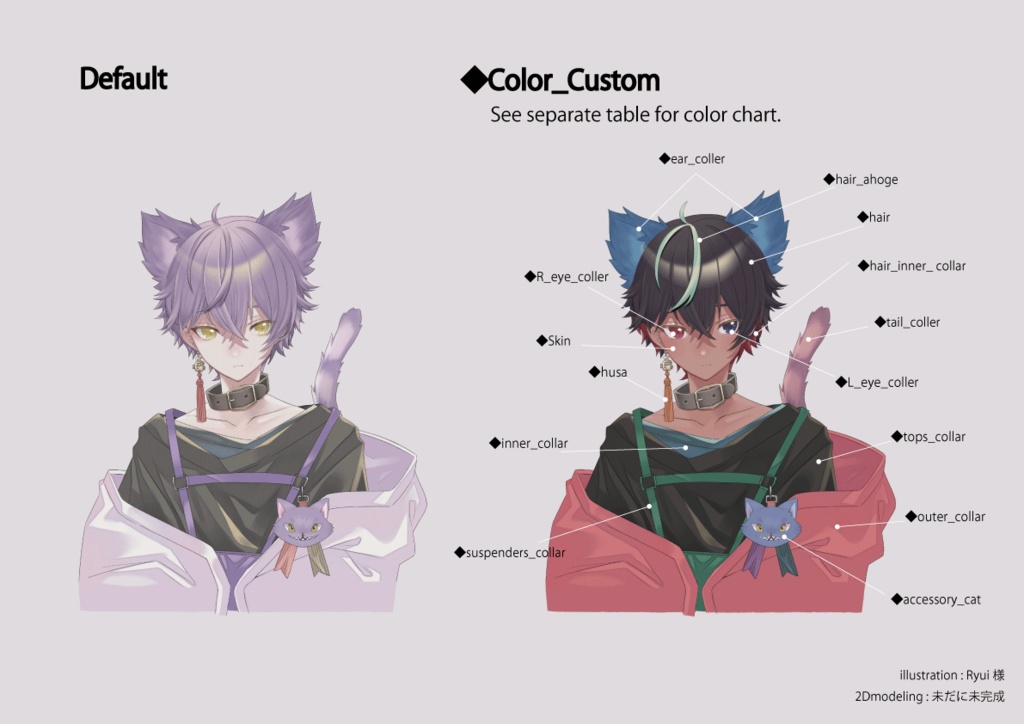 【Live2d汎用モデル】チシャ猫くん