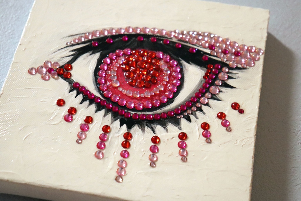 絵画「EYE (Pink Sapphire)」