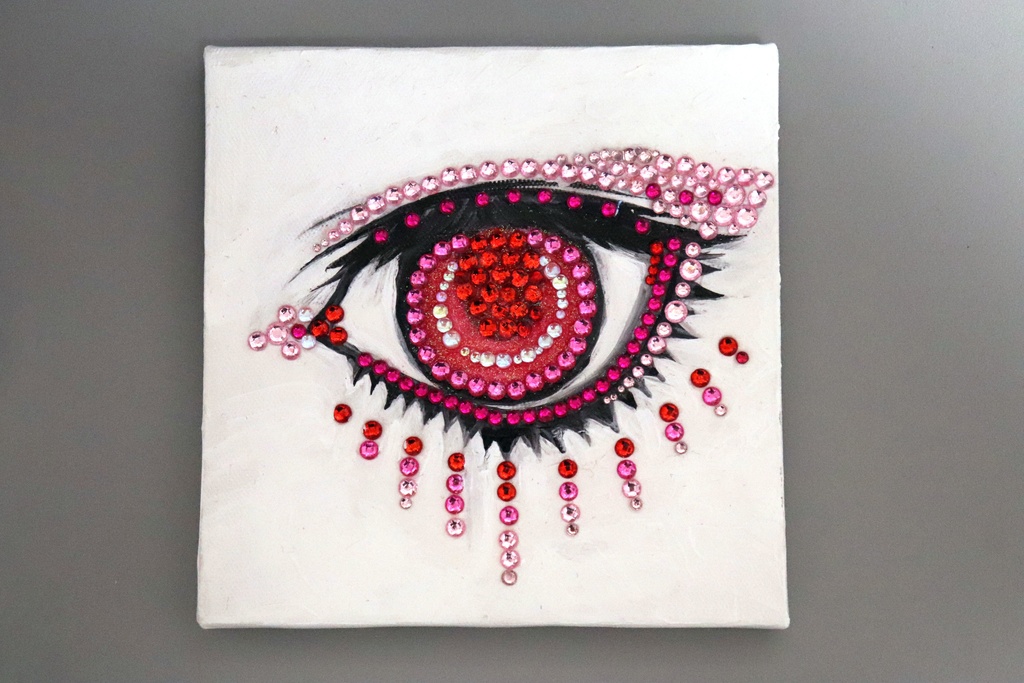 絵画「EYE (Pink Sapphire)」