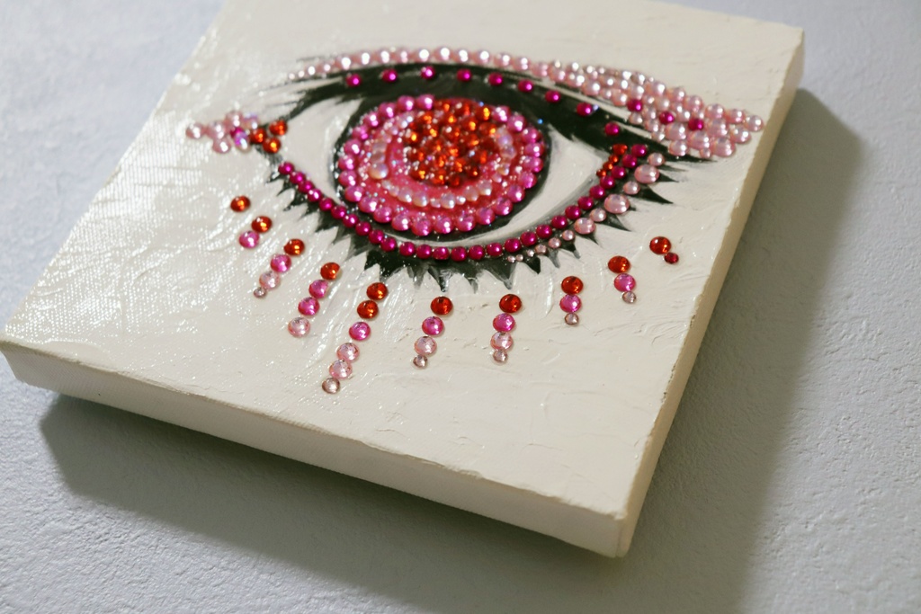 絵画「EYE (Pink Sapphire)」