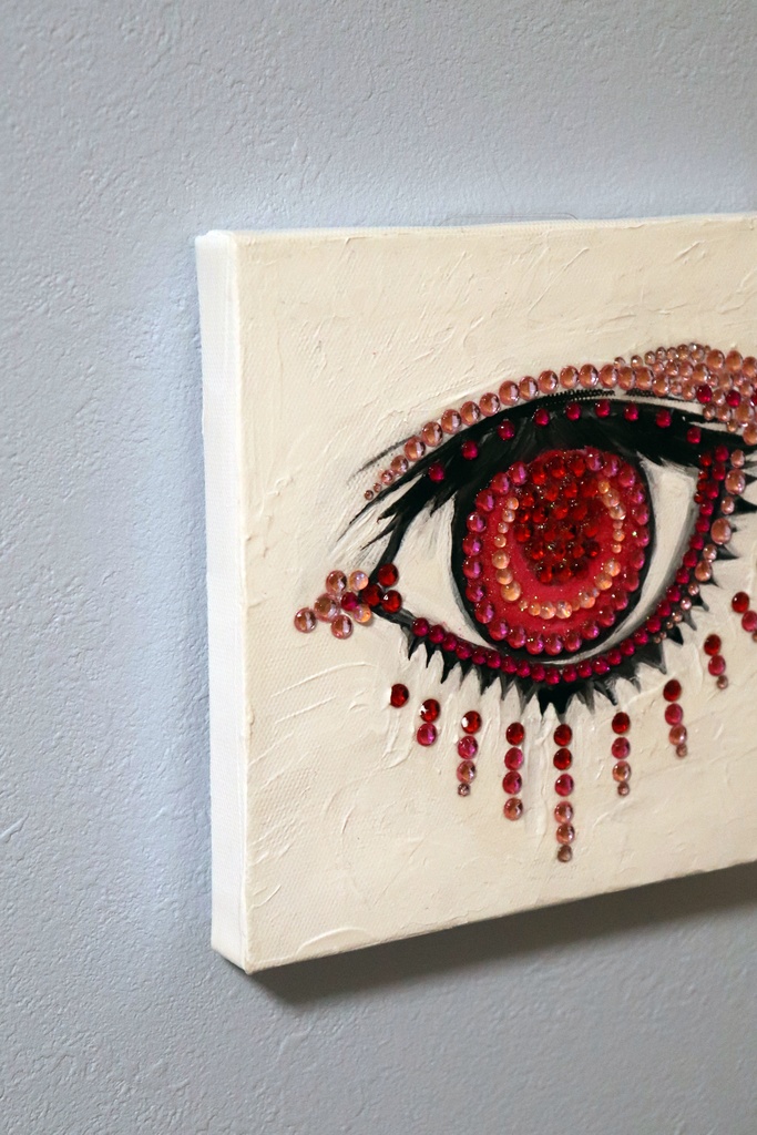 絵画「EYE (Pink Sapphire)」