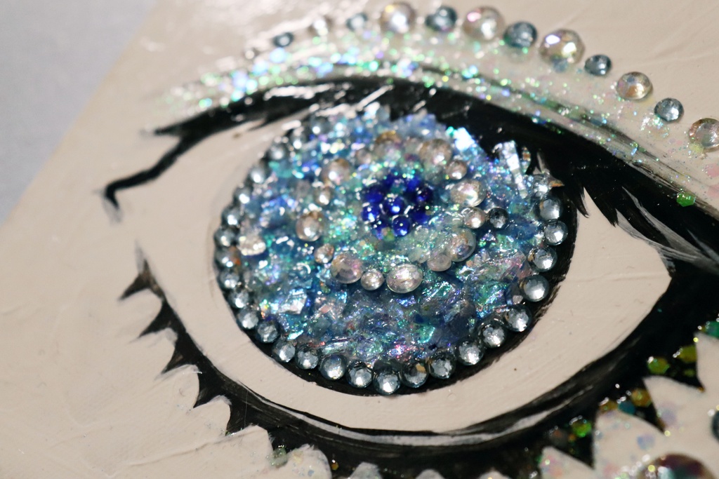 絵画「EYE (aquamarine)」