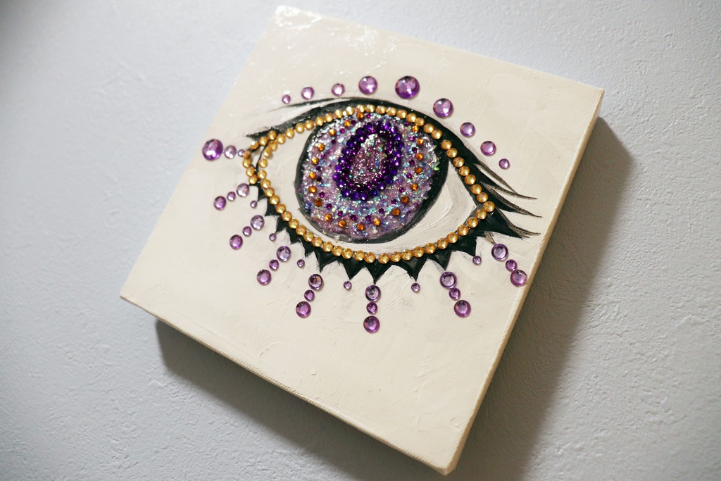 絵画「EYE (amethyst)」